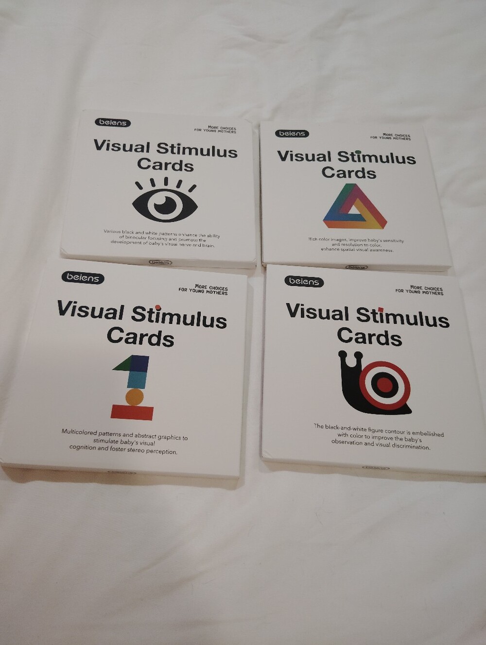 Belens Visual Stimulus Cards All 4— White